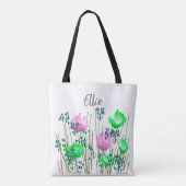 Ellie Floral Monogram Tasche (Rückseite)
