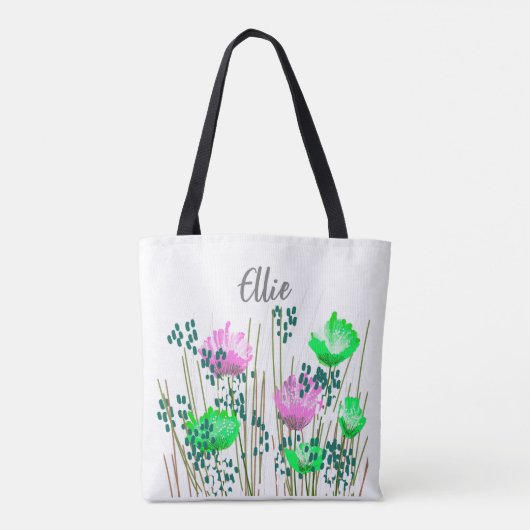 Ellie Floral Monogram Tasche (Rückseite)