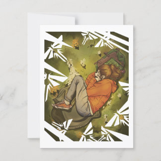 Ellie hat ein Nickerchen Postkarte