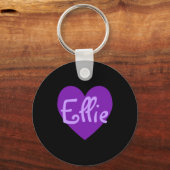 Ellie in Lila Schlüsselanhänger (Vorderseite)