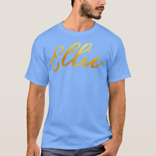 Ellie Name Handschrift in Imitaten Goldbriefe T-Shirt