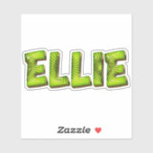 Ellie Name Kiwi Design Aufkleber Sticker (Blatt)