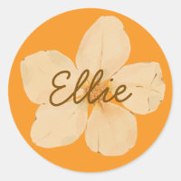 Ellie Namensaufkleber Floral Benutzerdefinierte Mä