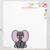 Ellie Phant Floral undeutliches Blatt (Vorne/Hinten)