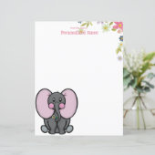 Ellie Phant Floral undeutliches Blatt (Stehend Vorderseite)