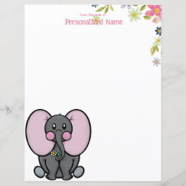 Ellie Phant Floral undeutliches Blatt