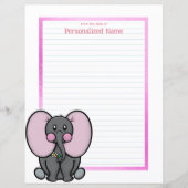 Ellie Phant Frame Lined Paper Sheet (Vorderseite)
