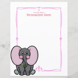Ellie Phant Pink, unausgeliniertes Papier
