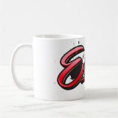 Ellie red Heart Graffiti Tasse Kaffeetasse (Links)