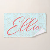 Ellie Repetiernamenmuster Badhandtuch Set (Handtuch)