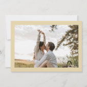 ELLIE Retro Bold Lettering Wedding Foto Save The Date (Rückseite)