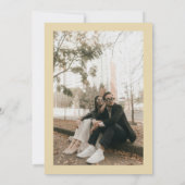 ELLIE Retro Moderne fette Typografie Wedding Einladung (Rückseite)