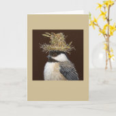 Ellie the chickadecard karte (Gelbe Blume)