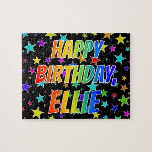 "ELLIE" Vorname, Spaß "GLÜCKLICHER BIRTHTAG" Puzzle
