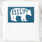 Ellijay Georgia Bear Rechteckiger Aufkleber (Tasche)