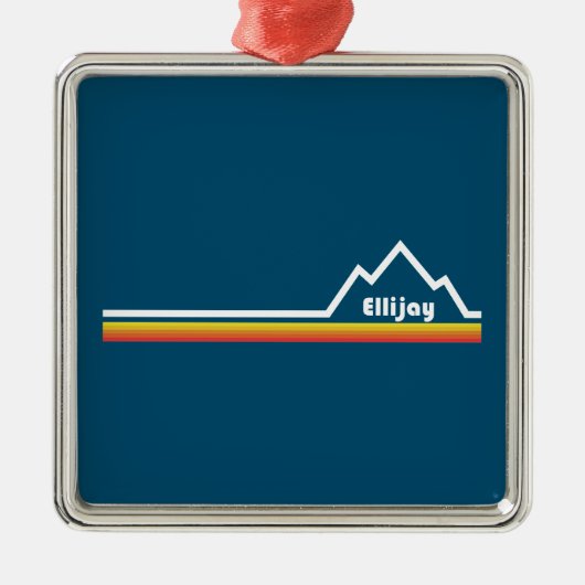 Ellijay Georgia Ornament Aus Metall (Vorne)