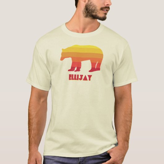 Ellijay Georgia Rainbow Bear T-Shirt (Vorderseite)