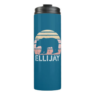 Ellijay Georgia Retro Bär Thermosbecher
