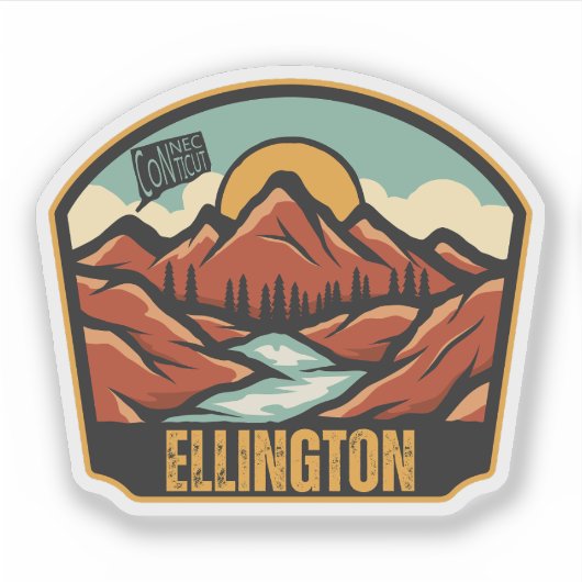 Ellington, Connecticut Aufkleber (Vorderseite)