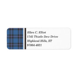Elliot Clan Blue und Brown Scottish Tartan