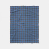 Elliot Clan Blue und Brown Tartan Fleecedecke (Vorderseite)
