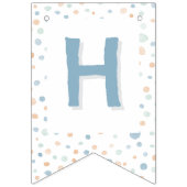 Elliot Confetti Wasserfarbe Dots Jagdflagge Wimpelkette (Zweite Fahne)