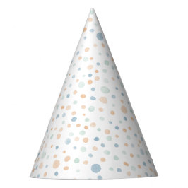 Elliot Confetti Watercolor Dots Party Hat Partyhütchen