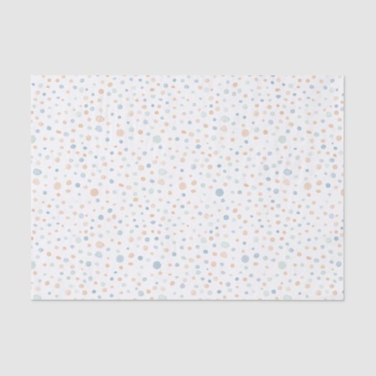 Elliot Confetti Watercolor Dots Tissue Paper Seidenpapier (Vorderseite)