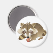 Elliot des Raccoon Magnet (Vorderseite/Rückseite)