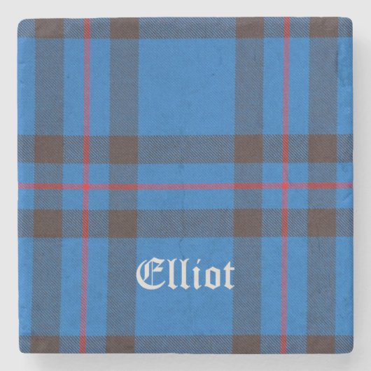 Elliot, Elliot Tartan, Elliot Clan, Elliot Steinuntersetzer (Vorderseite)