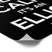 Elliot Gift Name Behalten Calm Funny Personalisier Poster (Ecke)