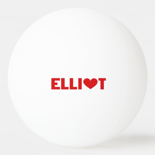 Elliot-Liebe Tischtennisball (Vorderseite)