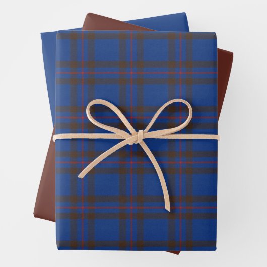Elliot Modern Original Scottish Tartan Geschenkpapier Set (Beispiel)