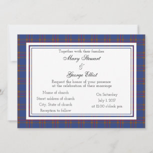 Elliot Scottish Wedding Einladung