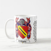 Elliott-Familien-Wappen Tasse (Links)