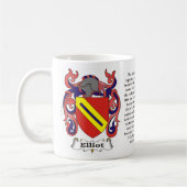 Elliott-Familien-Wappen Tasse (Links)
