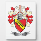 Elliott-Familienwappen-Wappen Fotoplatte (Vorderseite)