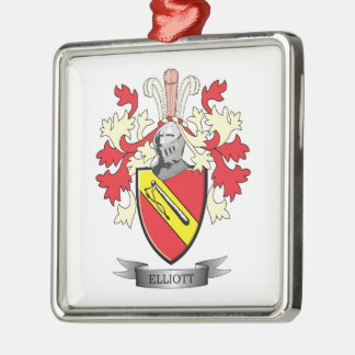 Elliott-Familienwappen-Wappen Silbernes Ornament