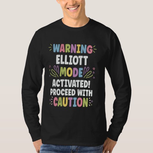 ELLIOTT Personalized Name Funny Cute Custom ELLIOT T-Shirt (Vorderseite)