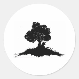 Elliott-Smith-Tätowierung Runder Aufkleber