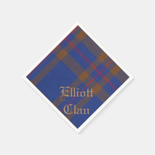ELLIOTT TARTAN TABLE NAPKIN SERVIETTE (Ecke)