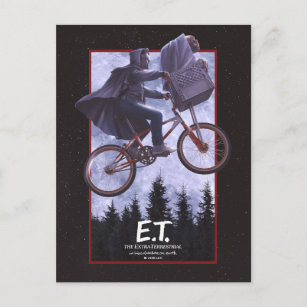 Elliott und E.T. Flying Bicycle Theatrische Kunst Postkarte