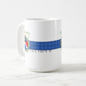 Elliott Wappen & Tartan Kaffee oder Tee Tasse (Vorderseite Links)