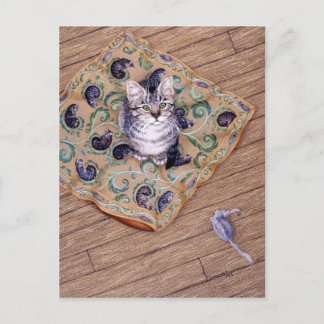 Elliotts Kissen Postkarte