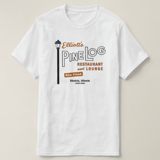 Elliott's Pine Log Restaurant, Skokie, IL. 1939-88 T-Shirt (Design vorne)