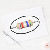 Ellipse-Aufkleber-Set 4 Ovaler Aufkleber (Umschlag)