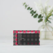 Ellipse: Neonrot: Visitenkarte (Stehend Vorderseite)