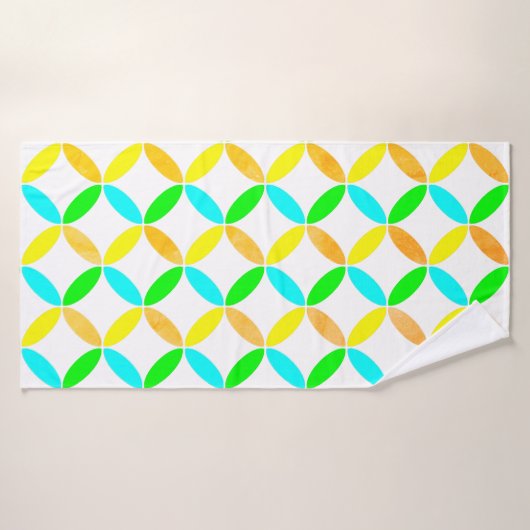 Ellipse Pattern Abstrakt Art Badehandtuch (Badehandtuch)