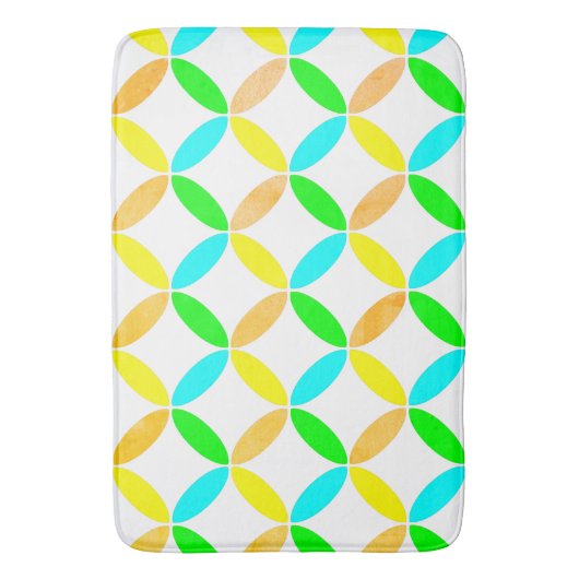 Ellipse Pattern Abstrakt Art Badematte (Vorderseite Vertikal)