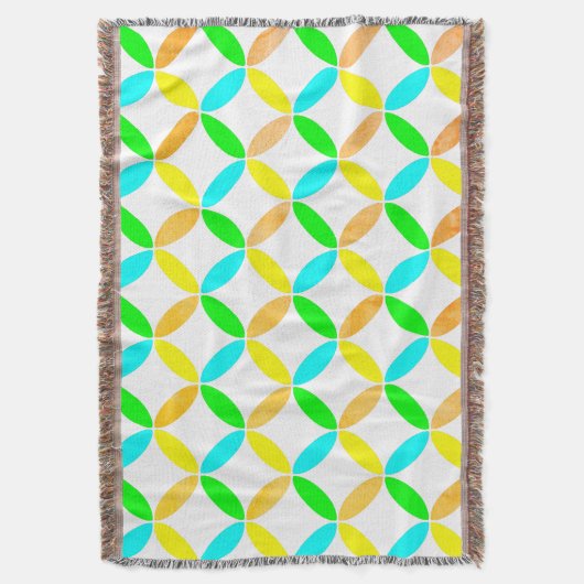 Ellipse Pattern Abstrakt Art Decke (Vorderseite Vertikal)